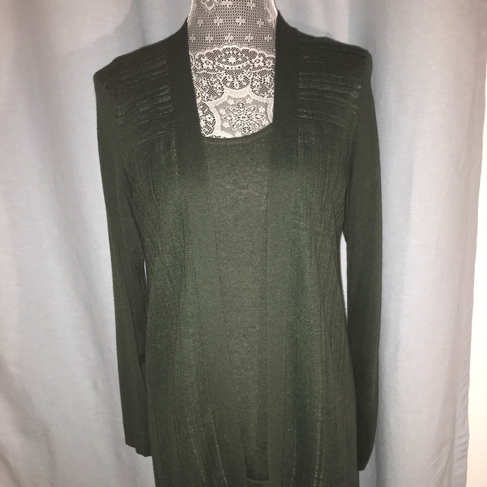 MAGASCHONI loden green cashmere sweater set